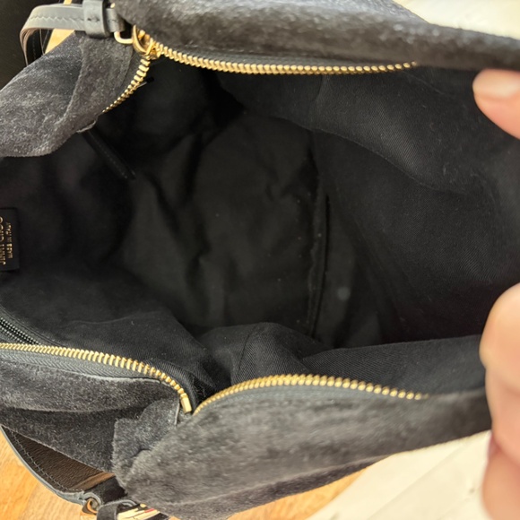 Jimmy Choo Cinch Bucket Bag in Black Suede - Picture 7 of 12